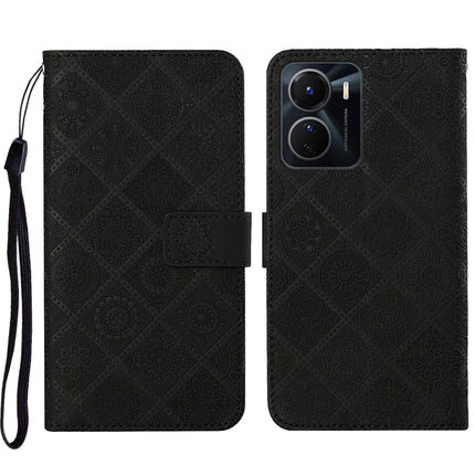 Ethnic Style Embossed Pattern Leather Phone Case, For vivo Y16, For vivo Y22s, For Xiaomi Redmi A1