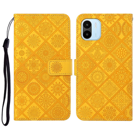 Ethnic Style Embossed Pattern Leather Phone Case, For vivo Y16, For vivo Y22s, For Xiaomi Redmi A1