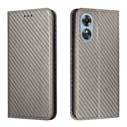 Carbon Fiber Texture Magnetic Flip Leather Phone Case, For Samsung Galaxy A14 5G, For Samsung Galaxy A23e, For OPPO A17, For OPPO A57 2022