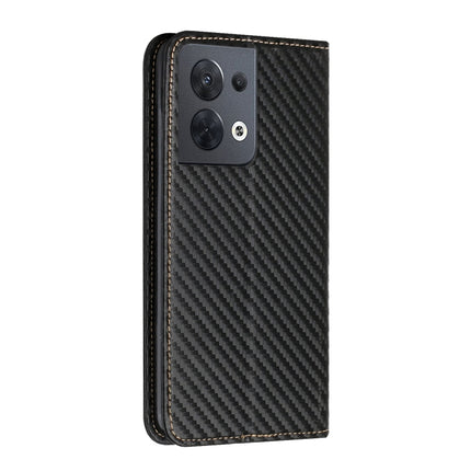 Carbon Fiber Texture Magnetic Flip Leather Phone Case, For OPPO Reno8, For OPPO Reno8 Pro, For Samsung Galaxy S23 5G, For Samsung Galaxy S23+ 5G
