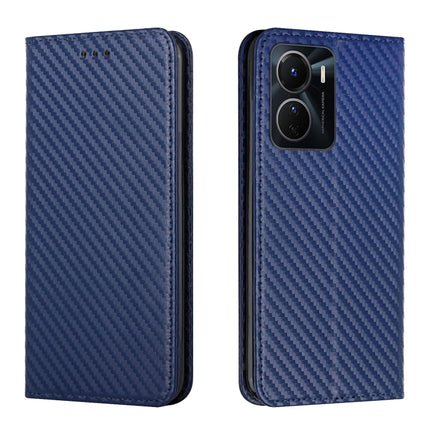Carbon Fiber Texture Magnetic Flip Leather Phone Case, For Samsung Galaxy S23 Ultra 5G, For vivo Y16, For vivo Y22s, For Xiaomi Redmi A1