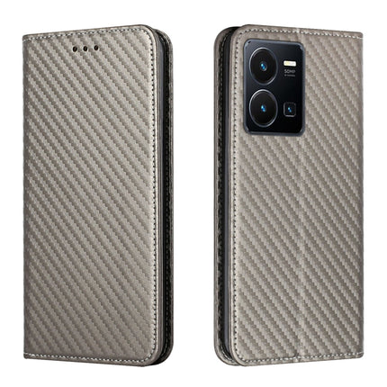 Carbon Fiber Texture Magnetic Flip Leather Phone Case, For Samsung Galaxy S23 Ultra 5G, For vivo Y16, For vivo Y22s, For Xiaomi Redmi A1