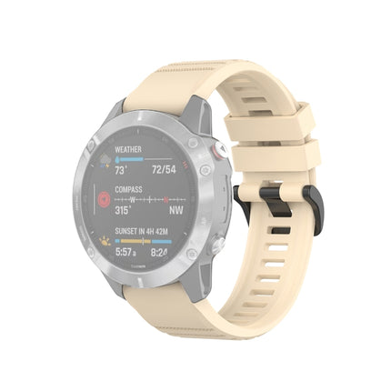 For Garmin Fenix 6 22mm Quick Release Official Texture Wrist Strap Watchband, with Plastic Button, with Metal Button