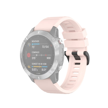 For Garmin Fenix 6 22mm Quick Release Official Texture Wrist Strap Watchband, with Plastic Button, with Metal Button