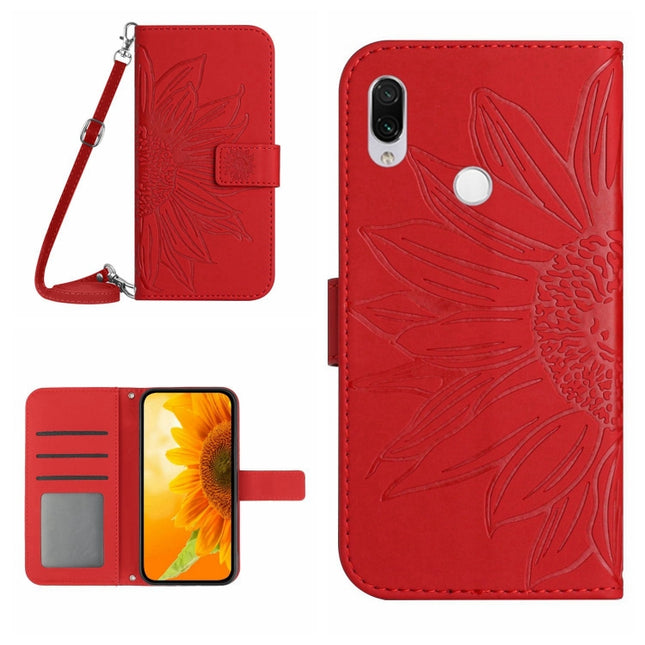 Skin Feel Sun Flower Pattern Flip Leather Phone Case with Lanyard, For Xiaomi Redmi Note 7 / Note 7S / Note 7 Pro, For Xiaomi Redmi Note 8 / Note 8 2021