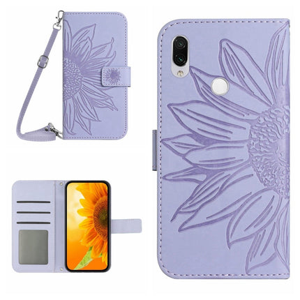 Skin Feel Sun Flower Pattern Flip Leather Phone Case with Lanyard, For Xiaomi Redmi Note 7 / Note 7S / Note 7 Pro, For Xiaomi Redmi Note 8 / Note 8 2021