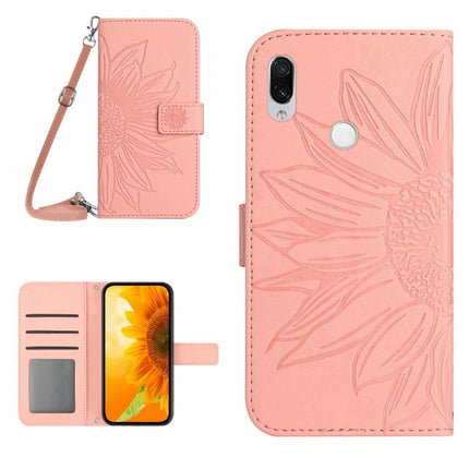 Skin Feel Sun Flower Pattern Flip Leather Phone Case with Lanyard, For Xiaomi Redmi Note 7 / Note 7S / Note 7 Pro, For Xiaomi Redmi Note 8 / Note 8 2021