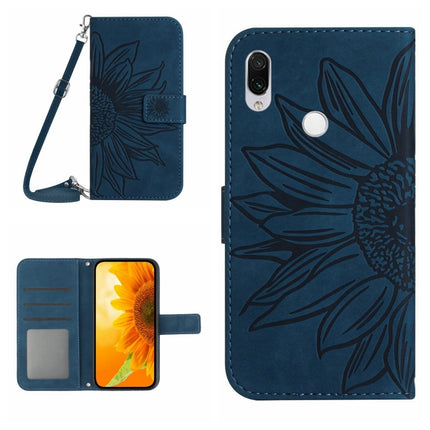 Skin Feel Sun Flower Pattern Flip Leather Phone Case with Lanyard, For Xiaomi Redmi Note 7 / Note 7S / Note 7 Pro, For Xiaomi Redmi Note 8 / Note 8 2021