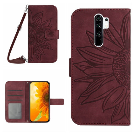 Skin Feel Sun Flower Pattern Flip Leather Phone Case with Lanyard, For Xiaomi Redmi Note 8 Pro, For Xiaomi Redmi Note 8T