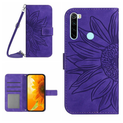 Skin Feel Sun Flower Pattern Flip Leather Phone Case with Lanyard, For Xiaomi Redmi Note 8 Pro, For Xiaomi Redmi Note 8T