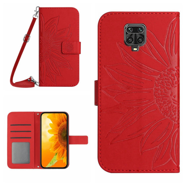 Skin Feel Sun Flower Pattern Flip Leather Phone Case with Lanyard, For Xiaomi Redmi Note 9 Pro 4G / Note 9 Pro Max / Note 9S / Poco M2 Pro, For Xiaomi Redmi Note 10 4G / Note 10S