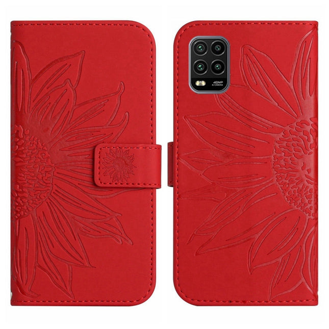 Skin Feel Sun Flower Pattern Flip Leather Phone Case with Lanyard, For Xiaomi Mi 10 Lite, For Xiaomi Mi 10 / Mi 10 Pro