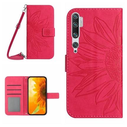 Skin Feel Sun Flower Pattern Flip Leather Phone Case with Lanyard, For Xiaomi Mi 11 Ultra, For Xiaomi Mi Note 10 / Note 10 Pro / CC9 Pro
