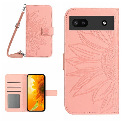 Skin Feel Sun Flower Pattern Flip Leather Phone Case with Lanyard, For Google Pixel 6 Pro, For Google Pixel 6A