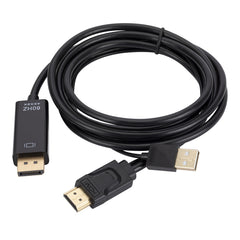 HDMI to USB+DisplayPort Adapter Cable with Power Supply, Length: 1.8m, 180cm