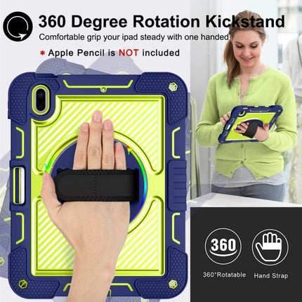 360 Degree Rotation Contrast Color Shockproof Silicone + PC Tablet Case, For iPad 10th Gen 10.9 2022