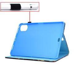 Sewing Thread Horizontal Painted Flat Leather Case with Sleep Function & Pen Cover & Anti Skid Strip & Card Slot & Holder, For iPad Pro 11 (2020)