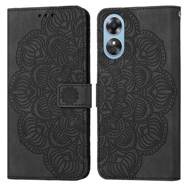 Mandala Embossed Flip Leather Phone Case, For Samsung Galaxy A14 5G, For Samsung Galaxy A23e, For OPPO A17, For OPPO A57 2022, For OPPO Reno8