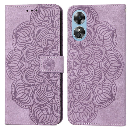 Mandala Embossed Flip Leather Phone Case, For Samsung Galaxy A14 5G, For Samsung Galaxy A23e, For OPPO A17, For OPPO A57 2022, For OPPO Reno8