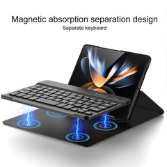 Magnetic Folding Bluetooth Keyboard Leather Case