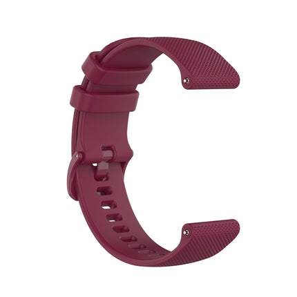 For Polar Ignite 20mm Small Plaid Texture Silicone Wrist Strap Watchband, 20mm