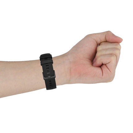 For Polar Ignite 20mm Small Plaid Texture Silicone Wrist Strap Watchband, 20mm