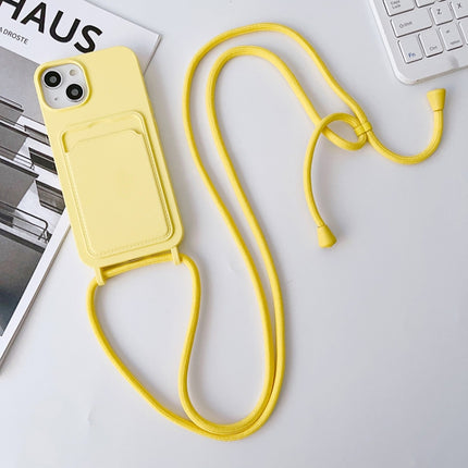 Crossbody Lanyard Elastic Silicone Card Holder Phone Case, For iPhone 11 Pro