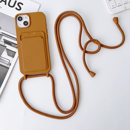 Crossbody Lanyard Elastic Silicone Card Holder Phone Case, For iPhone 11 Pro