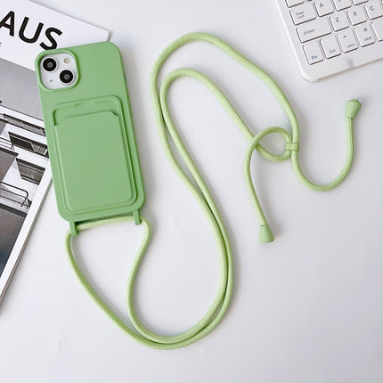 Crossbody Lanyard Elastic Silicone Card Holder Phone Case, For iPhone 11 Pro
