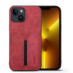 Denior DV Elastic Card PU Back Cover Phone Case, For iPhone 14, For iPhone 14 Plus, For iPhone 14 Pro, For iPhone 14 Pro Max, For iPhone 13 mini, For iPhone 13
