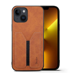 Denior DV Elastic Card PU Back Cover Phone Case, For iPhone 14, For iPhone 14 Plus, For iPhone 14 Pro, For iPhone 14 Pro Max, For iPhone 13 mini, For iPhone 13