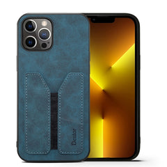 Denior DV Elastic Card PU Back Cover Phone Case, For iPhone 13 Pro, For iPhone 13 Pro Max, For iPhone 12 mini, For iPhone 12 / 12 Pro, For iPhone 12 Pro Max, For iPhone 11