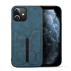 Denior DV Elastic Card PU Back Cover Phone Case, For iPhone 13 Pro, For iPhone 13 Pro Max, For iPhone 12 mini, For iPhone 12 / 12 Pro, For iPhone 12 Pro Max, For iPhone 11
