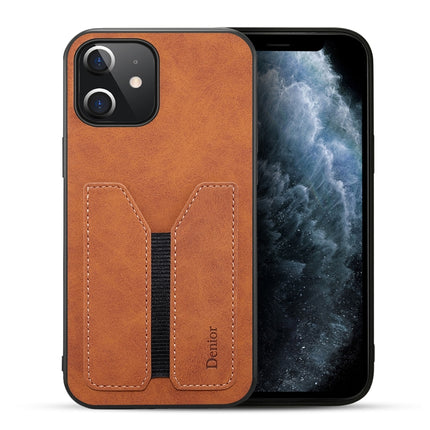 Denior DV Elastic Card PU Back Cover Phone Case, For iPhone 13 Pro, For iPhone 13 Pro Max, For iPhone 12 mini, For iPhone 12 / 12 Pro, For iPhone 12 Pro Max, For iPhone 11