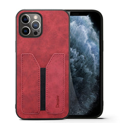 Denior DV Elastic Card PU Back Cover Phone Case, For iPhone 13 Pro, For iPhone 13 Pro Max, For iPhone 12 mini, For iPhone 12 / 12 Pro, For iPhone 12 Pro Max, For iPhone 11