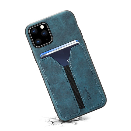 Denior DV Elastic Card PU Back Cover Phone Case, For iPhone 11 Pro, For iPhone 11 Pro Max, For iPhone X / XS, For iPhone XR, For iPhone XS Max, For iPhone SE 2022 / SE 2020 / 7 / 8