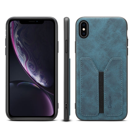 Denior DV Elastic Card PU Back Cover Phone Case, For iPhone 11 Pro, For iPhone 11 Pro Max, For iPhone X / XS, For iPhone XR, For iPhone XS Max, For iPhone SE 2022 / SE 2020 / 7 / 8