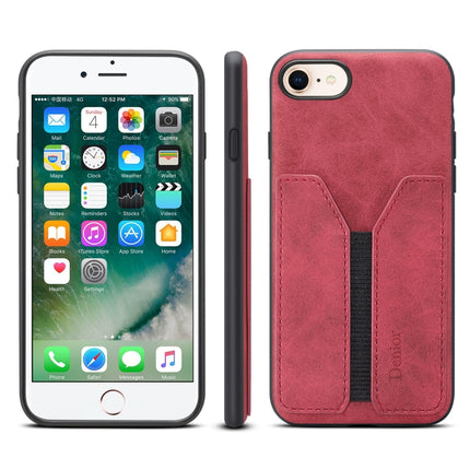 Denior DV Elastic Card PU Back Cover Phone Case, For iPhone 11 Pro, For iPhone 11 Pro Max, For iPhone X / XS, For iPhone XR, For iPhone XS Max, For iPhone SE 2022 / SE 2020 / 7 / 8