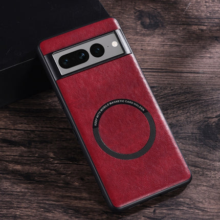 Magsafe Magnetic Ring Leather Texture Phone Case, For Google Pixel 6, For Google Pixel 6 Pro, For Google Pixel 7, For Google Pixel 7 Pro