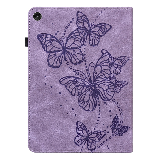 Embossed Butterfly Pattern Leather Tablet Case, For Lenovo Tab M10 3rd Gen