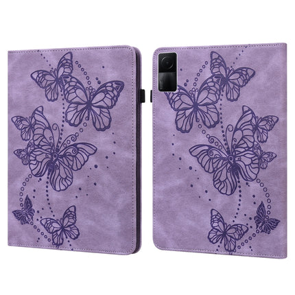 Embossed Butterfly Pattern Leather Tablet Case, For OPPO Pad Air 2022, For Realme Pad X, For Xiaomi Redmi Pad 10.61, For Nokia T20 10.4 2021