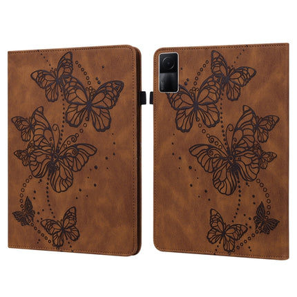 Embossed Butterfly Pattern Leather Tablet Case, For OPPO Pad Air 2022, For Realme Pad X, For Xiaomi Redmi Pad 10.61, For Nokia T20 10.4 2021