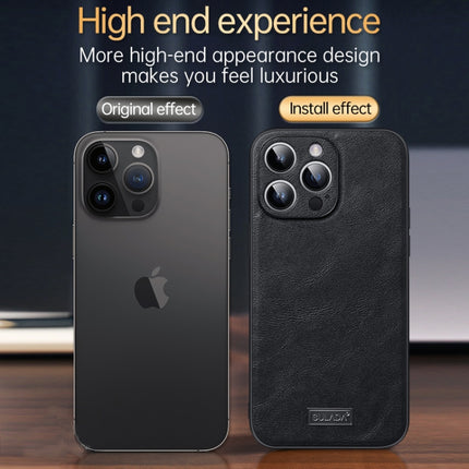 SULADA Shockproof TPU + Handmade Leather Phone Case, For iPhone 14, For iPhone 14 Plus, For iPhone 14 Pro, For iPhone 14 Pro Max