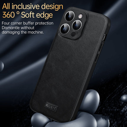 SULADA Shockproof TPU + Handmade Leather Phone Case, For iPhone 14, For iPhone 14 Plus, For iPhone 14 Pro, For iPhone 14 Pro Max