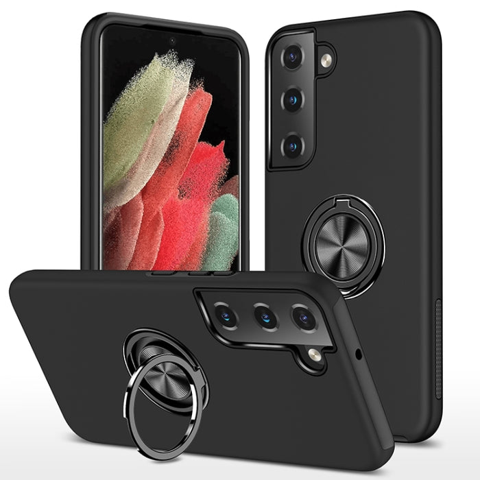 PC + TPU Magnetic Phone Case with Invisible Ring Holder, For Samsung Galaxy S22 5G, For Samsung Galaxy S22+ 5G, For Samsung Galaxy S22 Ultra 5G