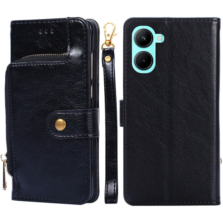 Zipper Bag Leather Phone Case, For Motorola Moto E32 India/E22s 4G Global, For OPPO A17, For OPPO K10x 5G, For Realme C33 4G, For vivo V25 5G/V25e 5G/X80 Lite, For vivo Y16 4G/Y02s 4G
