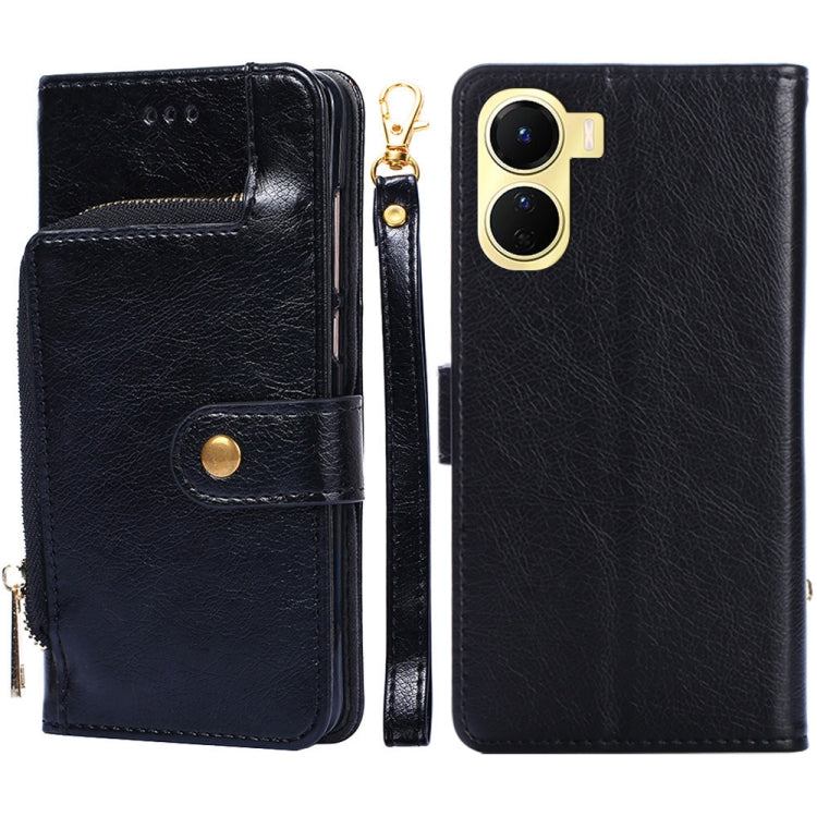 Zipper Bag Leather Phone Case, For Motorola Moto E32 India/E22s 4G Global, For OPPO A17, For OPPO K10x 5G, For Realme C33 4G, For vivo V25 5G/V25e 5G/X80 Lite, For vivo Y16 4G/Y02s 4G
