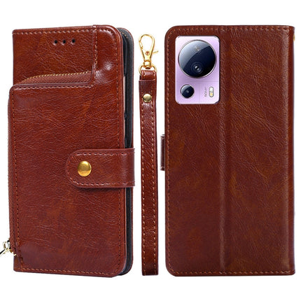 Zipper Bag Leather Phone Case, For vivo Y55 4G, For Samsung Galaxy A04s, For Xiaomi Civi 2 5G, For Xiaomi Poco M5 4G