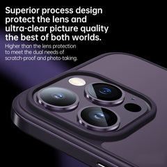 SULADA Metal Frame + Nano Glass + TPU Phone Case, For iPhone 14, For iPhone 14 Plus, For iPhone 14 Pro