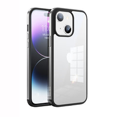 SULADA Metal Frame + Nano Glass + TPU Phone Case, For iPhone 14, For iPhone 14 Plus, For iPhone 14 Pro